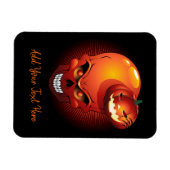 Halloween Skull en Pumpkin Magneet (Horizontaal)