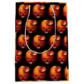 Halloween Skull en Pumpkin Medium Cadeauzakje (Voorkant)