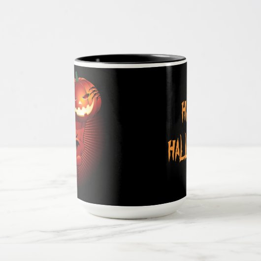 Halloween Skull en Pumpkin Mok (Midden)