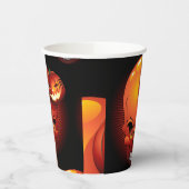 Halloween Skull en Pumpkin Papieren Bekers (Links)
