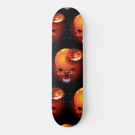 Halloween Skull en Pumpkin Persoonlijk Skateboard (Voorkant)