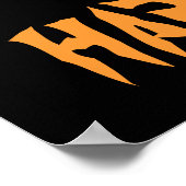 Halloween Skull en Pumpkin Poster (Hoek)