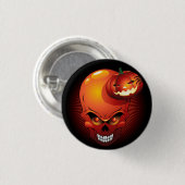 Halloween Skull en Pumpkin Ronde Button 3,2 Cm (Voorkant /achterkant)
