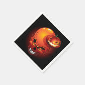 Halloween Skull en Pumpkin Servet (Hoek)