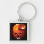 Halloween Skull en Pumpkin Sleutelhanger (Voorkant)