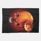 Halloween Skull en Pumpkin Theedoek (Horizontaal)