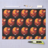 Halloween Skull en Pumpkin Tissuepapier (Craft)