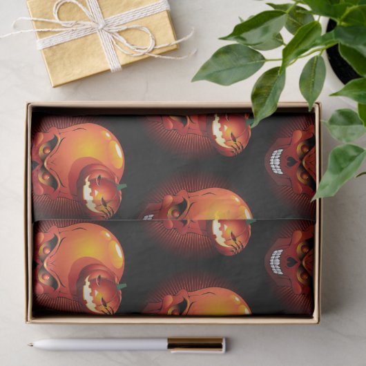 Halloween Skull en Pumpkin Tissuepapier (Geschenk)
