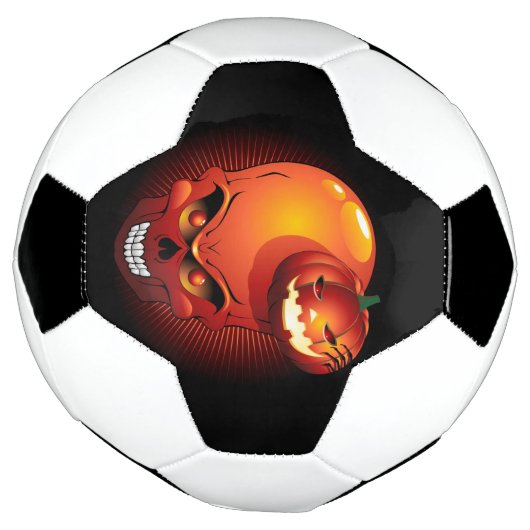 Halloween Skull en Pumpkin Voetbal (Gedraaid)