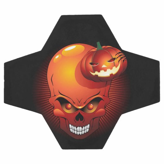 Halloween Skull en Pumpkin Voetbal (Enkel)