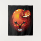 Halloween Skull en Pumpkin Wandkleed (Voorkant)
