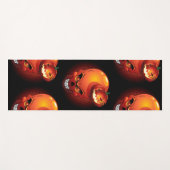 Halloween Skull en Pumpkin Yogamat (Voorkant (horizontaal))