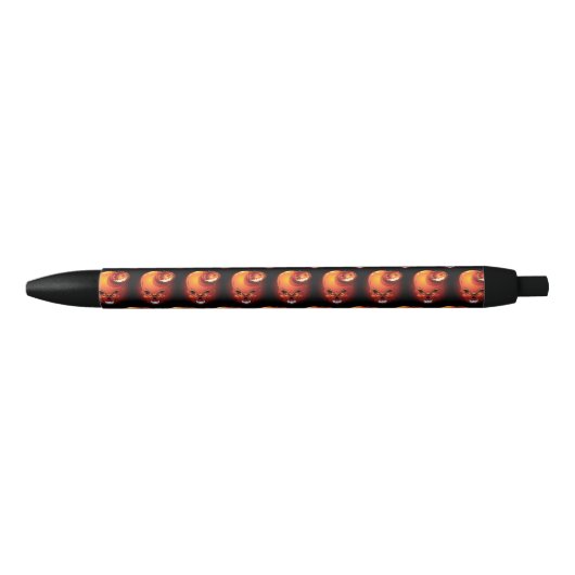 Halloween Skull en Pumpkin Zwarte Inkt Pen (Voorkant)