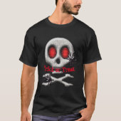 Halloween Skull en Spiers T-shirt (Voorkant)