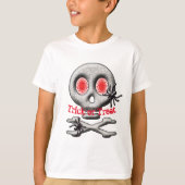 Halloween Skull en Spiers T-shirt (Voorkant)