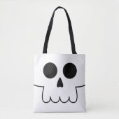 Halloween Skull Face Canvas tas (Voorkant)