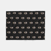 Halloween Skull Fleece Deken (Voorkant (Horizontaal))