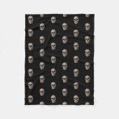 Halloween Skull Fleece Deken (Voorkant)