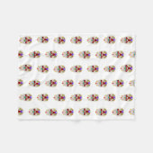 Halloween Skull Fleece Deken (Voorkant (Horizontaal))