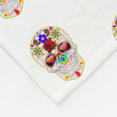 Halloween Skull Fleece Deken (Hoek)