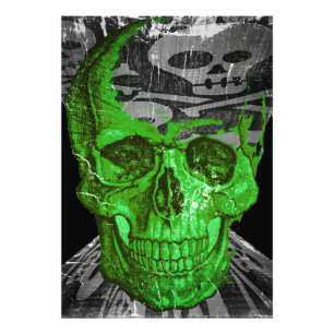 Halloween Skull Foto Afdruk
