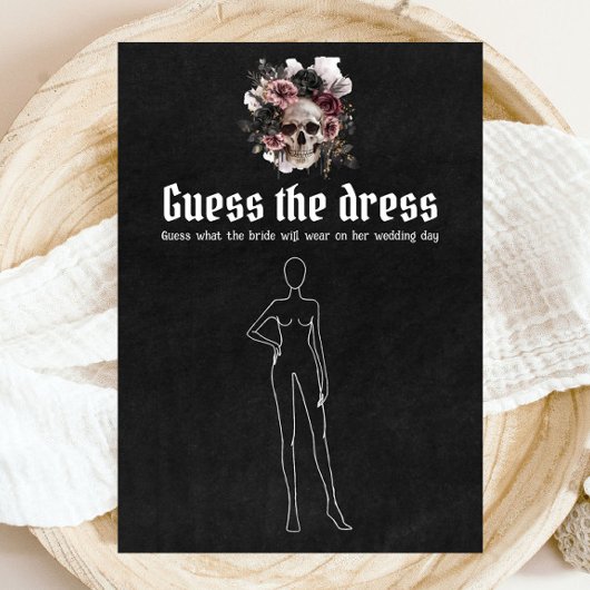 Halloween Skull Guess De jurk Vrijgezellenfeest sp Kaart