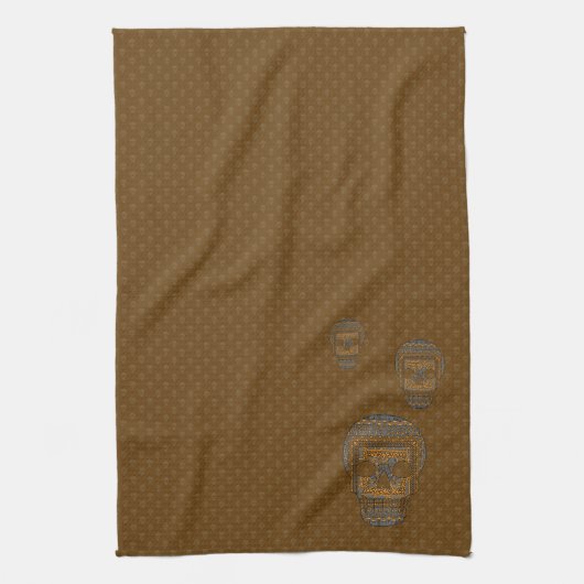 Halloween Skull Hand Towel Theedoek (Verticaal)