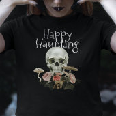 Halloween Skull Haunted Forest Dames Zwart T-shirt