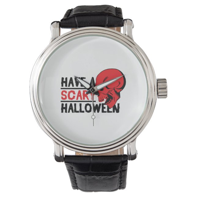 Halloween Skull - Heb een enge halloween Horloge (Voorkant)