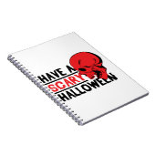 Halloween Skull - Heb een enge halloween Notitieboek (Rechterzijde)