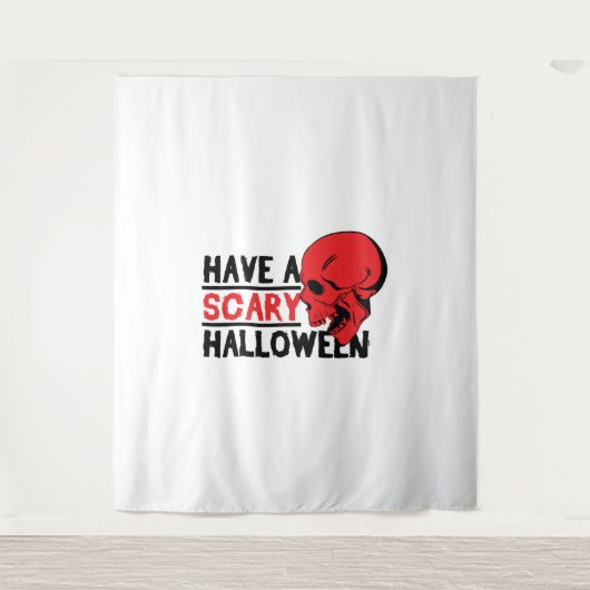 Halloween Skull - Heb een enge halloween Wandkleed (Voorkant)