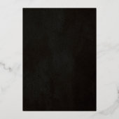  Halloween Skull in Top Hat Party Invitation Folie Uitnodiging (Achterkant)