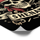 Halloween Skull laat de piraten Shenanigans beginn Poster (Hoek)
