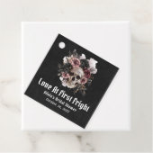 Halloween Skull Love bij het eerste schrik Vrijgez Bedankjes Labels (In situ)