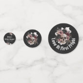 Halloween Skull Love bij het eerste schrik Vrijgez Confetti (Voorkanten)