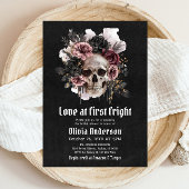 Halloween Skull Love bij het eerste schrik Vrijgez Kaart