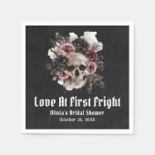 Halloween Skull Love bij het eerste schrik Vrijgez Servet (Voorkant)