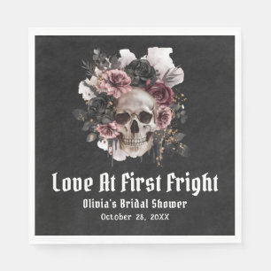 Halloween Skull Love bij het eerste schrik Vrijgez Servet