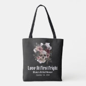Halloween Skull Love bij het eerste schrik Vrijgez Tote Bag (Achterkant)