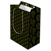 Halloween skull medium cadeauzakje (Achterkant Gekanteld)