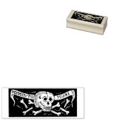  Halloween Skull Memento Mori Stamp Rubberstempel (Gestempeld)