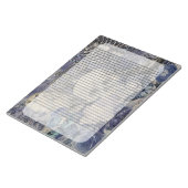 Halloween Skull met kroon en uil Notitieblok (Schuin)