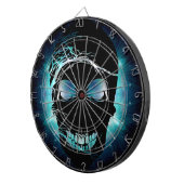 Halloween Skull met magisch blauw licht 2 Dartbord (Voorkant Rechts)