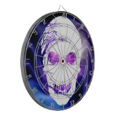 Halloween Skull met magisch licht 2 Dartbord (Voorkant Links)