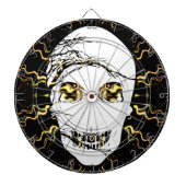 Halloween Skull met magisch licht Dartbord (Voorkant)
