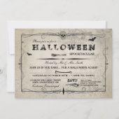 Halloween Skull Nodig Gothic Kostuum Vleermuizen P Kaart (Voorkant)