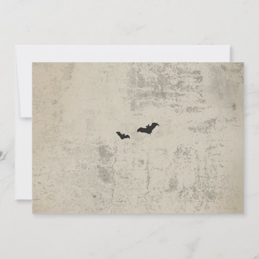 Halloween Skull Nodig Gothic Kostuum Vleermuizen P Kaart (Achterkant)