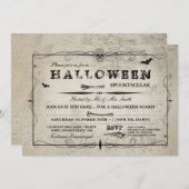 Halloween Skull Nodig Gothic Kostuum Vleermuizen P Kaart (Voorkant / Achterkant)