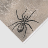 Halloween Skull op Tombstone en Black Cat Tissuepapier (Detail)