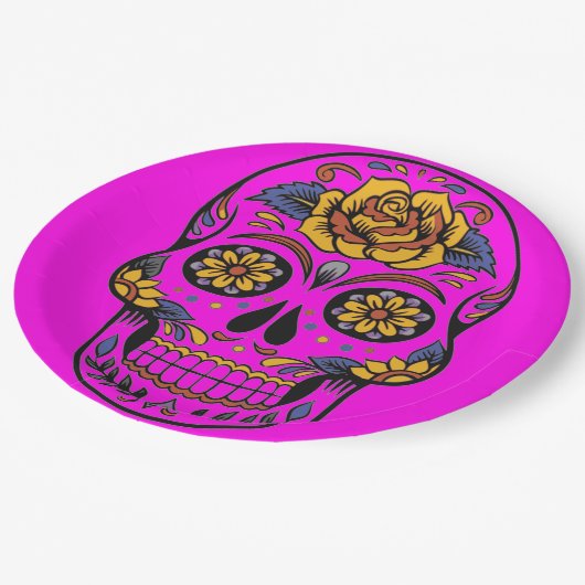 Halloween Skull Paper Bord (Gekanteld)